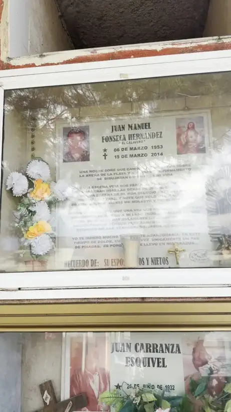 Photo of marker: Juan Manuel Fonseca Hernández "El Calavero"