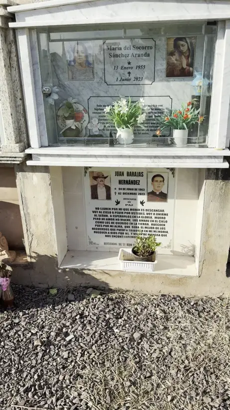 Photo of marker: María del Socorro Sánchez Aranda