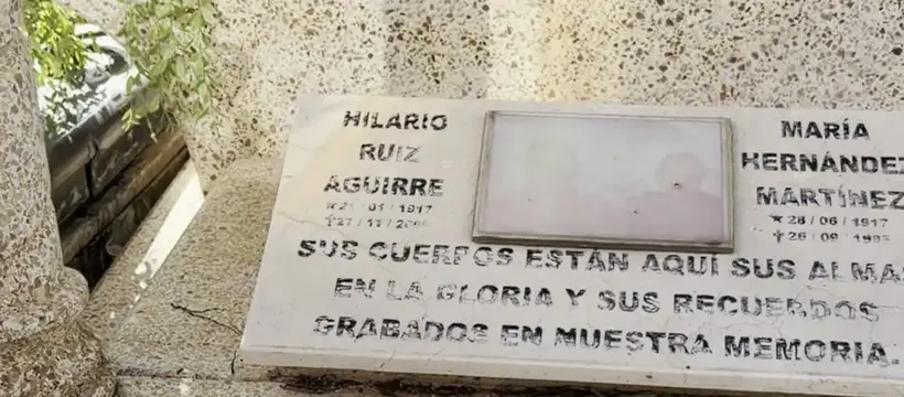 Photo of marker: Hilario Ruiz Aguirre · María Hernández Martínez